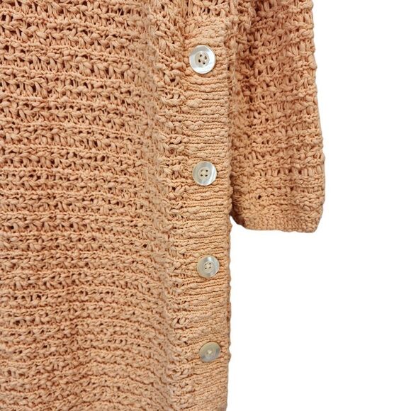 J.Jill Women's Knit Cotton Side Button Closure Sweater - Picture 4 of 6